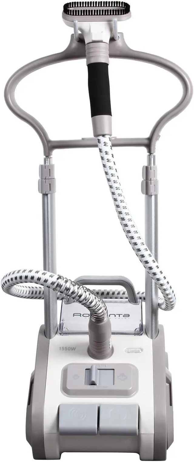 Alt view image 2 of 8 - Rowenta IS9200 Precision Valet Commercial Garment Steamer 1550W Telescopic Full Size Automatic Cord Rewinder Accessories, Silver