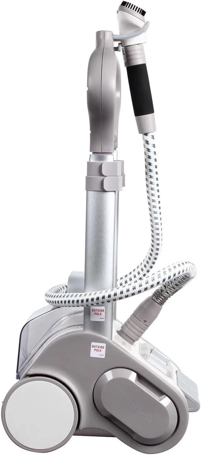 Alt view image 3 of 8 - Rowenta IS9200 Precision Valet Commercial Garment Steamer 1550W Telescopic Full Size Automatic Cord Rewinder Accessories, Silver