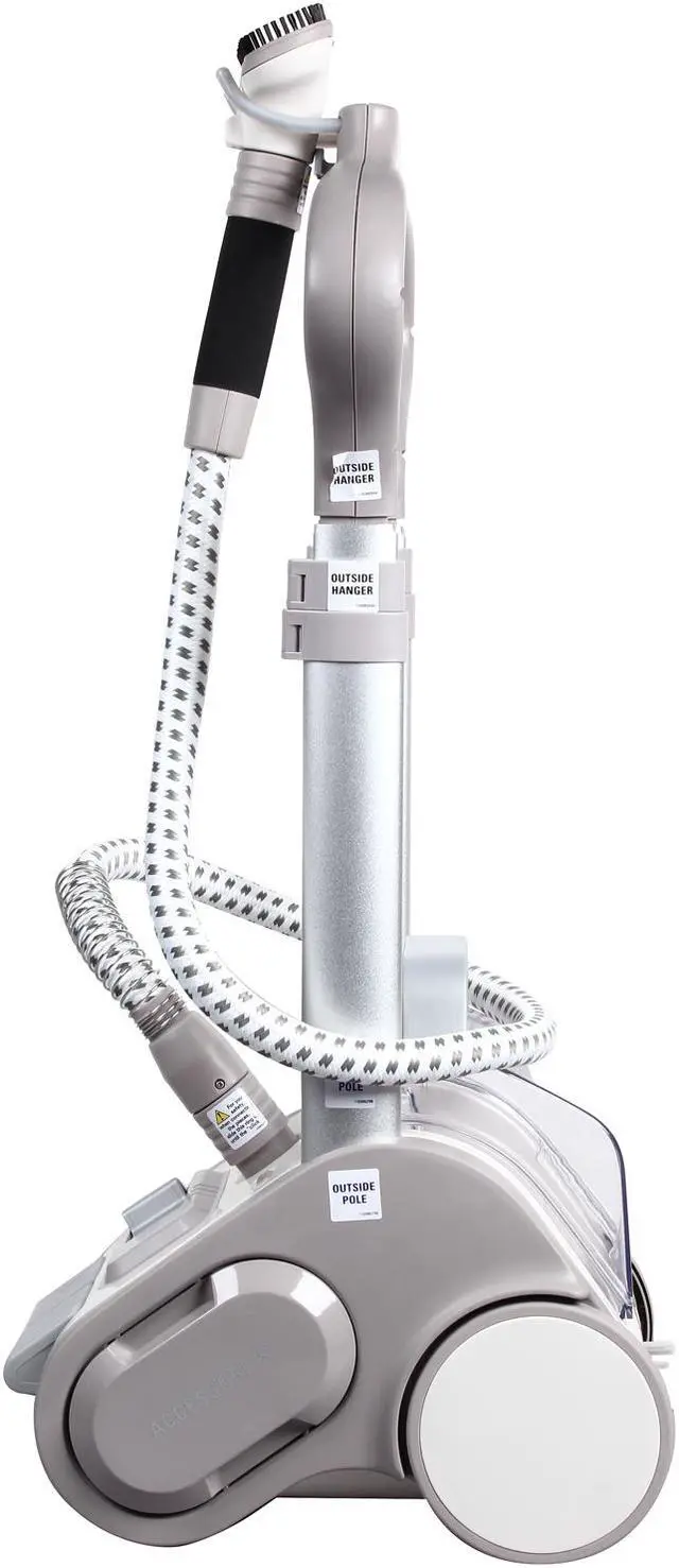Alt view image 5 of 8 - Rowenta IS9200 Precision Valet Commercial Garment Steamer 1550W Telescopic Full Size Automatic Cord Rewinder Accessories, Silver