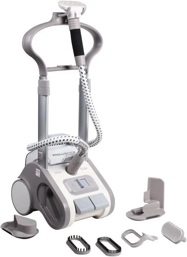 Alt view image 6 of 8 - Rowenta IS9200 Precision Valet Commercial Garment Steamer 1550W Telescopic Full Size Automatic Cord Rewinder Accessories, Silver