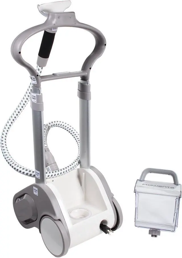 Alt view image 7 of 8 - Rowenta IS9200 Precision Valet Commercial Garment Steamer 1550W Telescopic Full Size Automatic Cord Rewinder Accessories, Silver