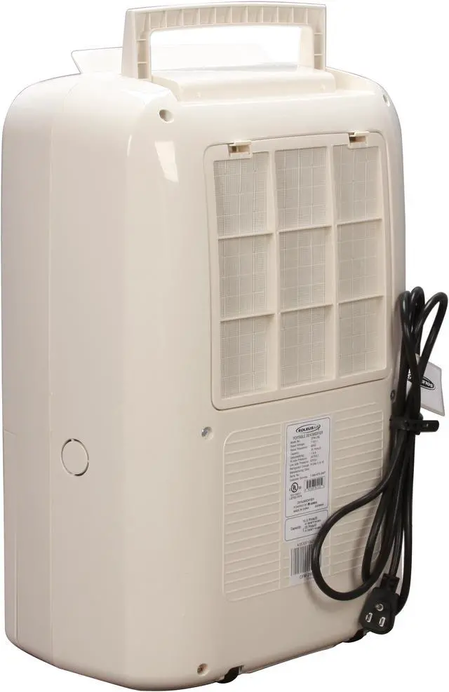 Alt view image 3 of 14 - Soleus Air CFM-25 25 Pint Dehumidifier White