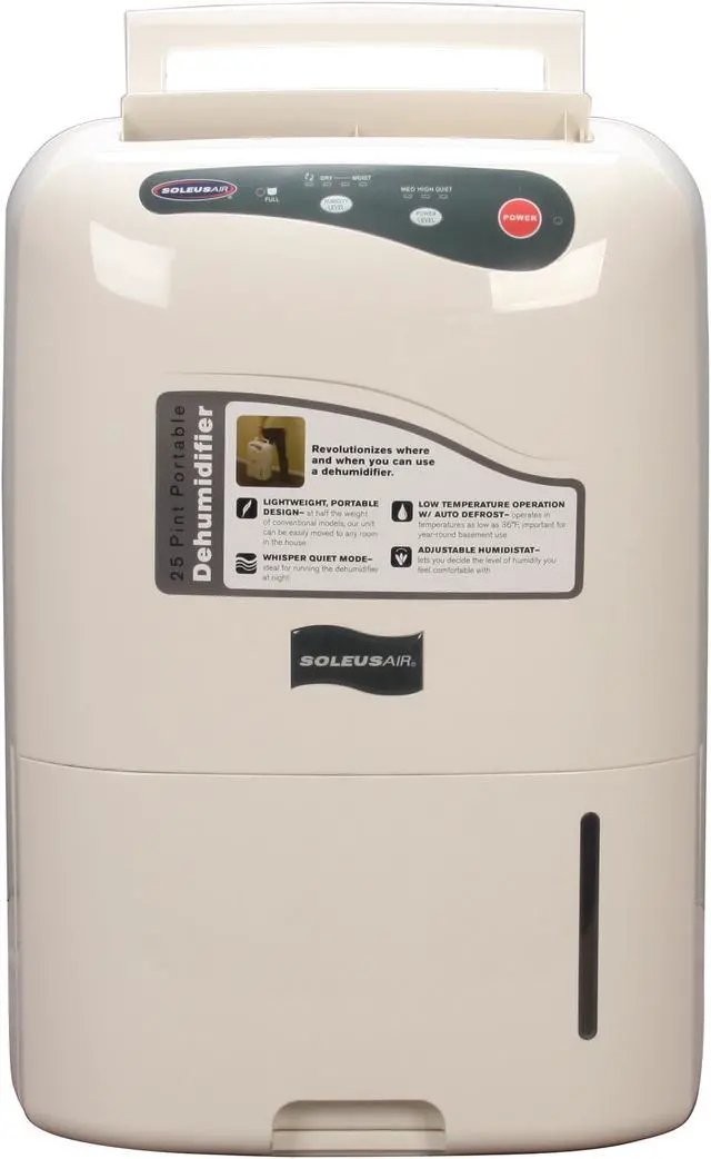 Alt view image 8 of 14 - Soleus Air CFM-25 25 Pint Dehumidifier White
