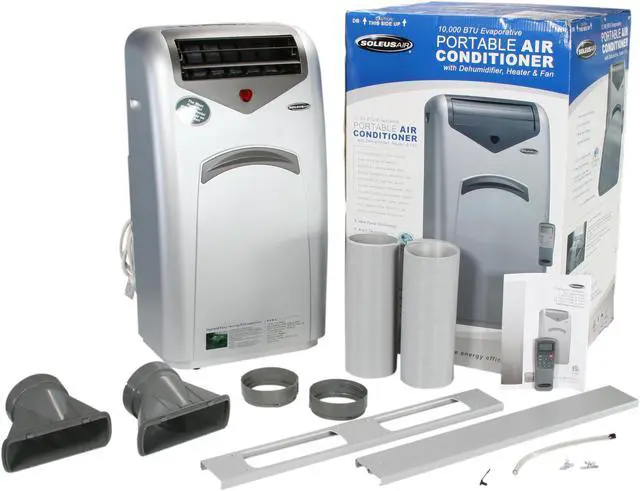 Alt view image 6 of 6 - SOLEUS AIR LX-100HP 4-in-1 10,000 BTU Capacity Portable Air Conditioner/Heater/Dehumidifier/Fan with Remote Control