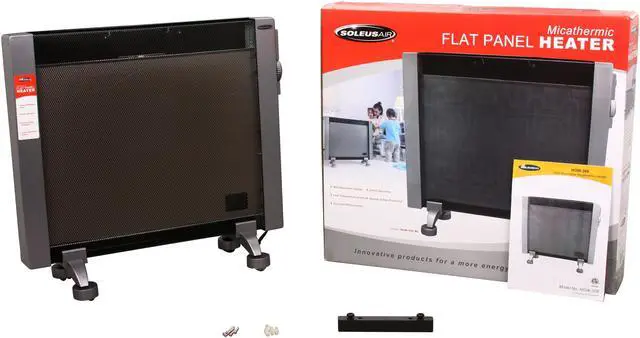 Alt view image 6 of 6 - Soleus Air HGW-308BL Wall Mounted Micathermic Heater