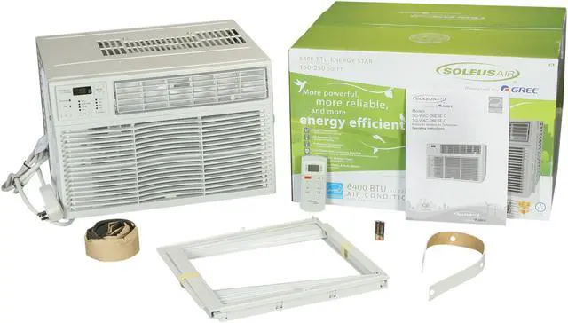 Alt view image 6 of 6 - SOLEUS AIR SG-WAC-06ESE-C 6,000 Cooling Capacity (BTU) Window Air Conditioner with Remote Control