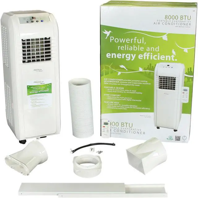 Alt view image 7 of 7 - SOLEUSAIR Portable Air Conditioner 8,000 BTU, KY80