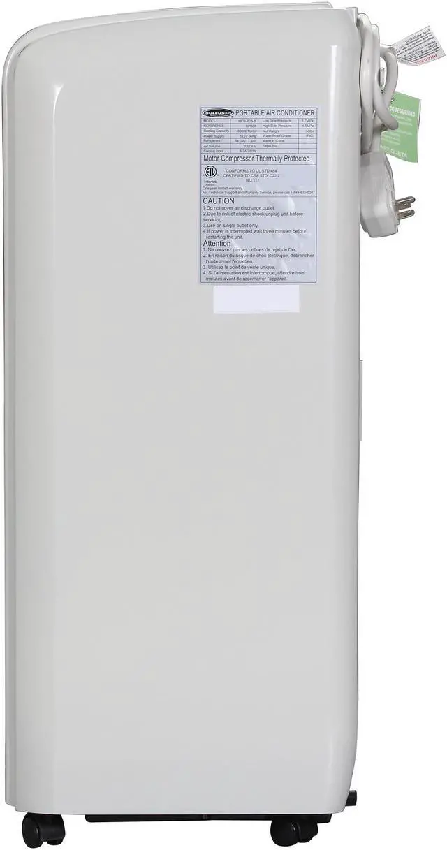 Alt view image 5 of 8 - SOLEUS AIR BPB08 8,000 Cooling Capacity (BTU) Portable Air Conditioner