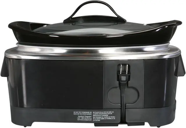 Alt view image 4 of 8 - CROCK-POT SCCPQP600-B Black 6 Qt. Designer Series Smart-Pot