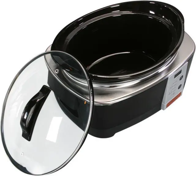 Alt view image 6 of 8 - CROCK-POT SCCPQP600-B Black 6 Qt. Designer Series Smart-Pot