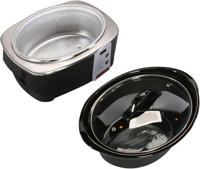 Alt view image 7 of 8 - CROCK-POT SCCPQP600-B Black 6 Qt. Designer Series Smart-Pot