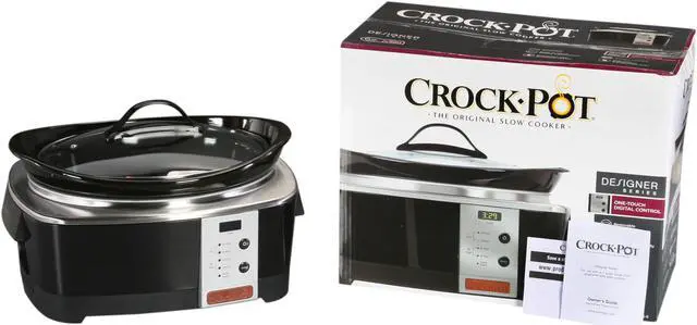 Alt view image 8 of 8 - CROCK-POT SCCPQP600-B Black 6 Qt. Designer Series Smart-Pot