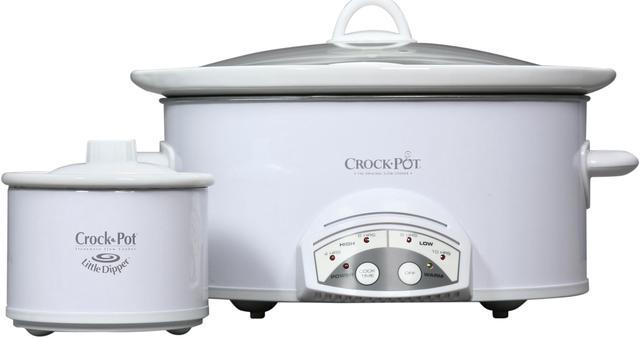 CROCK-POT SCVP550-W White Oval Smart Pot 