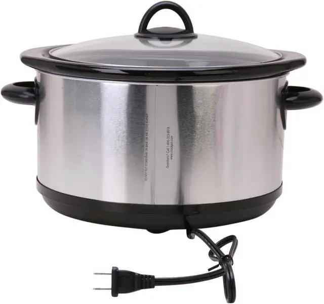 Alt view image 4 of 6 - CROCK-POT SCRP500-SP Stainless Steel 5 Qt. 5 Qt. Programmable Slow Cooker