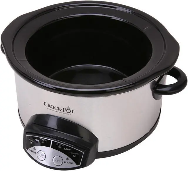 Alt view image 5 of 6 - CROCK-POT SCRP500-SP Stainless Steel 5 Qt. 5 Qt. Programmable Slow Cooker