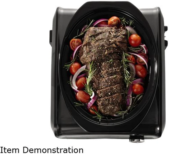 Alt view image 2 of 7 - CROCK-POT SCCPMD3-CH Metallic Charcoal 3.5 Qt. Hook Up Connectable Entertaining System, Oval 3.5-quart, Metallic Charcoal