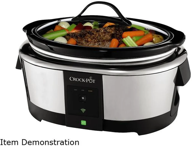 Alt view image 3 of 5 - CROCK-POT SCCPWM600-V2 6 Qt. 6QT WeMo Smart Slow Cooker