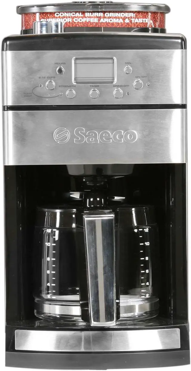 Main image of Saeco 104373 Stainless steel Coffee Grinder & Brewer