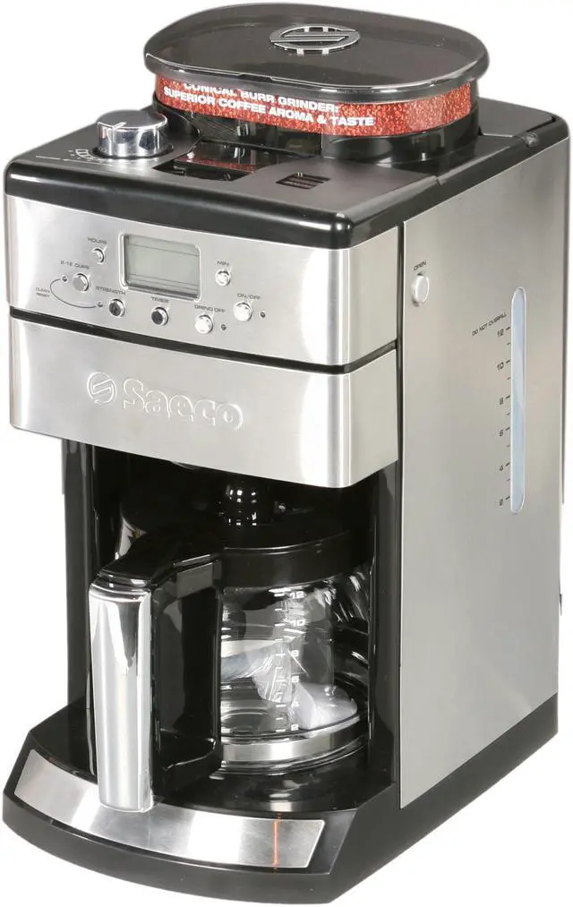 Alt view image 2 of 8 - Saeco 104373 Stainless steel Coffee Grinder & Brewer