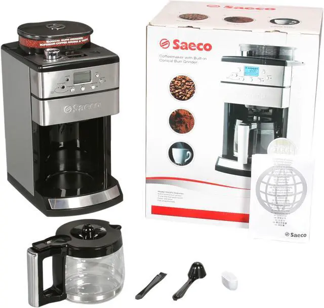Alt view image 8 of 8 - Saeco 104373 Stainless steel Coffee Grinder & Brewer