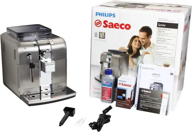 Alt view image 8 of 8 - Saeco HD8837/47 Syntia Automatic espresso machine Stainless steel