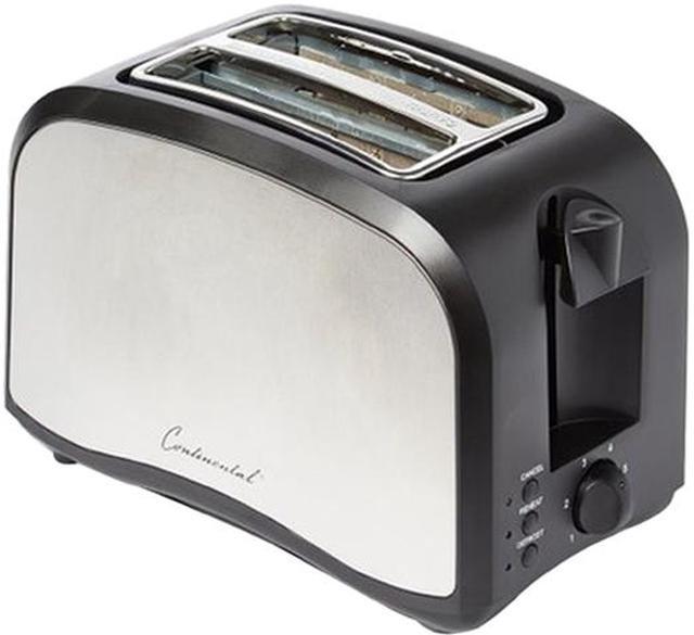 Continental Electric 2-Slice Toaster Cool Touch - White
