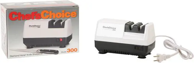 Alt view image 9 of 9 - Chefs Choice 300 Diamond Hone Electric Knife Sharpener - White