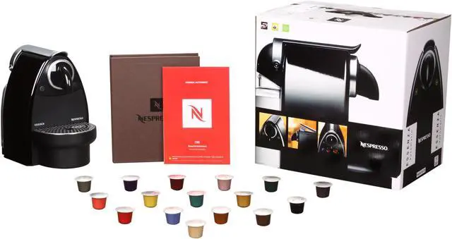 Alt view image 6 of 6 - Nespresso C101 Essenza Piano Black Automatic Espresso Maker