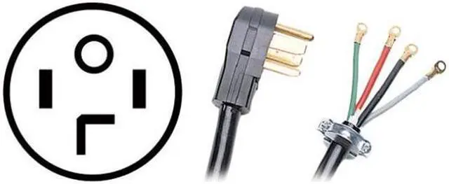 Alt view image 3 of 3 - Certified Appliance Accessories 90-2028 4-Wire Dryer Cords (10 ft)