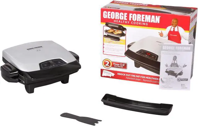 Alt view image 7 of 7 - George Foreman GR72RTP Silver 72" Grill, Digital Control
