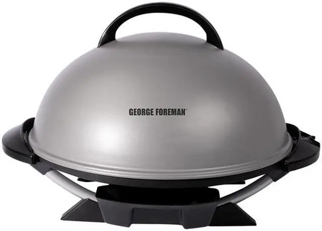 Alt view image 2 of 6 - George Foreman GFO240S 15-Serving Indoor/Outdoor Electric Grill, Silver