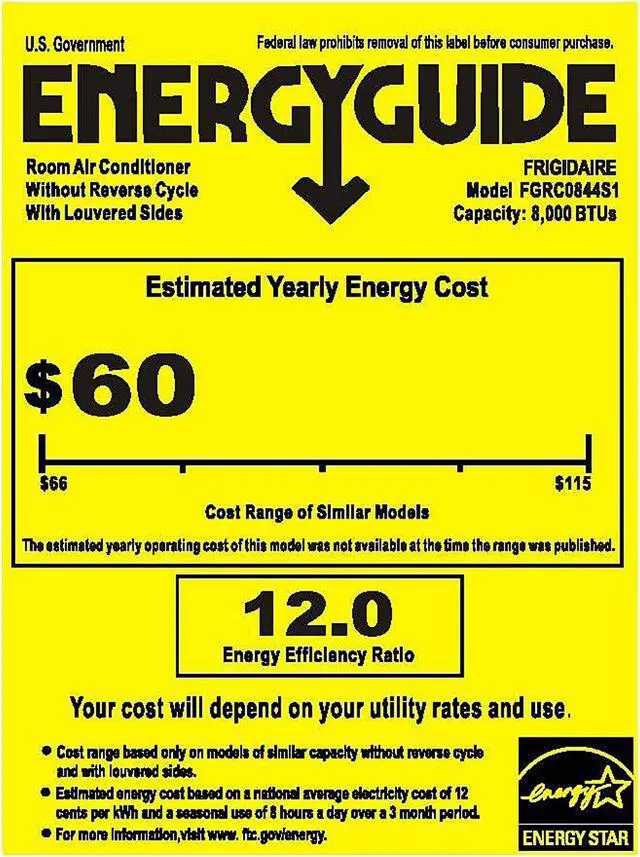 Alt view image 7 of 7 - Frigidaire Gallery 8,000 BTU Smart Room Air Conditioner with Wifi Control FGRC0844S1