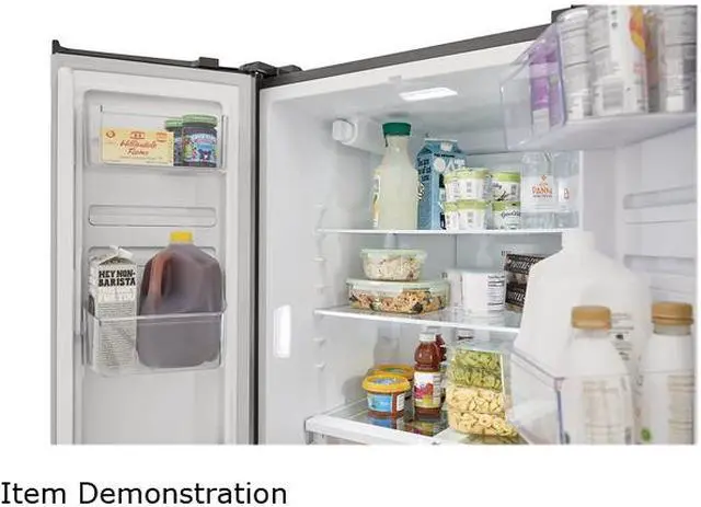 Alt view image 10 of 11 - Frigidaire 17.6 Cu. Ft. Counter-Depth French Door Refrigerator Stainless Steel FRFG1723AV