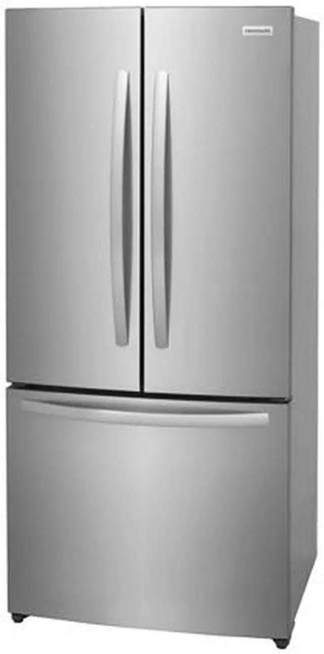 Alt view image 2 of 11 - Frigidaire 17.6 Cu. Ft. Counter-Depth French Door Refrigerator Stainless Steel FRFG1723AV