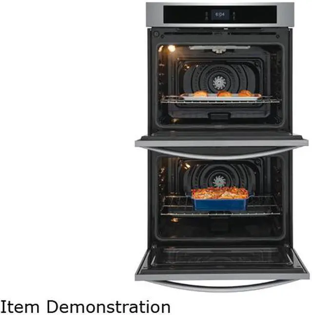 Alt view image 2 of 3 - Frigidaire FCWD3027AS 30" Double Electric Wall Oven with Fan Convection Stainless steel