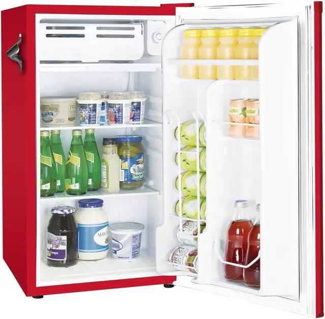 Alt view image 2 of 3 - Frigidaire Retro 3.2 Cu. Ft. Bar Fridge With Bottle Opener - Red EFR376-RED