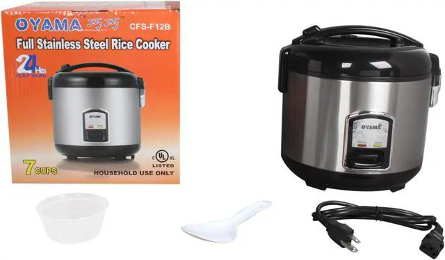 Alt view image 6 of 6 - Oyama CFS-F12B Black Rice Cooker