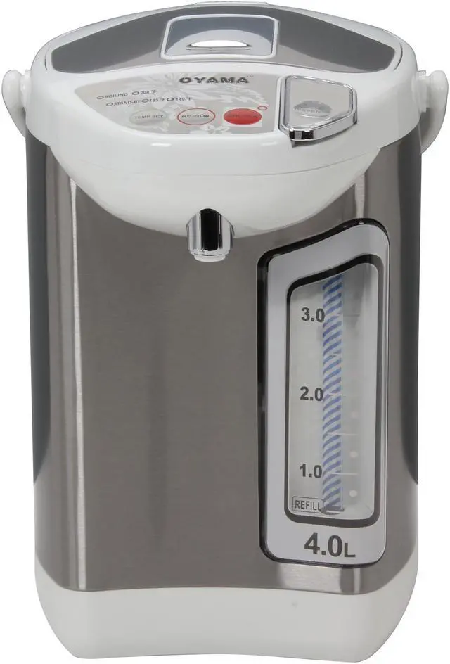 Alt view image 2 of 6 - Oyama HWD-A40E White/Stainless Micom Hot Water Kettle