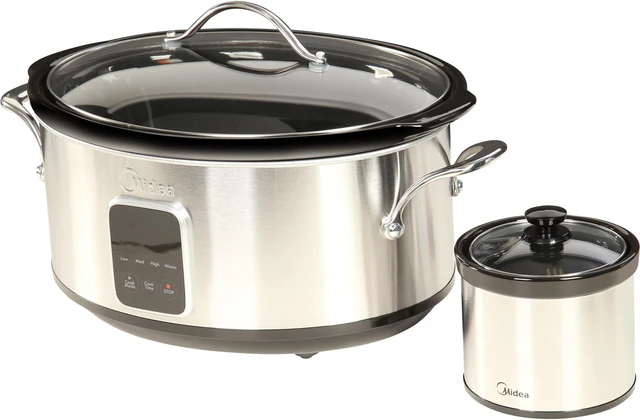 Main image of Midea 6.5 Qt. Slow Cooker with 16 oz. Warmer Crock MSC1765DIP