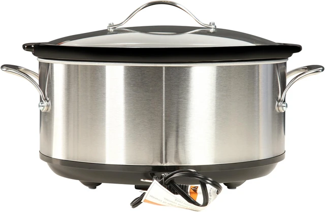 Alt view image 4 of 13 - Midea 6.5 Qt. Slow Cooker with 16 oz. Warmer Crock MSC1765DIP