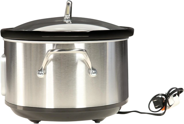 Alt view image 5 of 13 - Midea 6.5 Qt. Slow Cooker with 16 oz. Warmer Crock MSC1765DIP