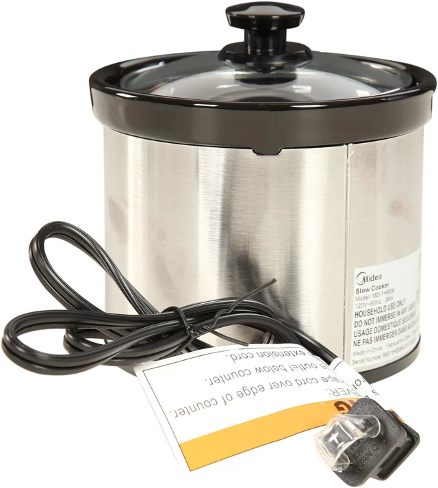 Alt view image 8 of 13 - Midea 6.5 Qt. Slow Cooker with 16 oz. Warmer Crock MSC1765DIP