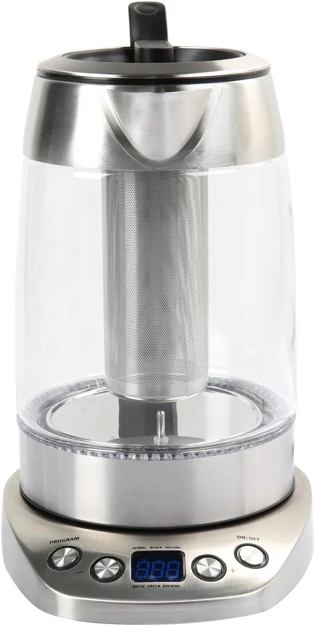 Alt view image 2 of 7 - Midea Variable Temp 1.7-Liter Glass Kettle MEK17GT-E8