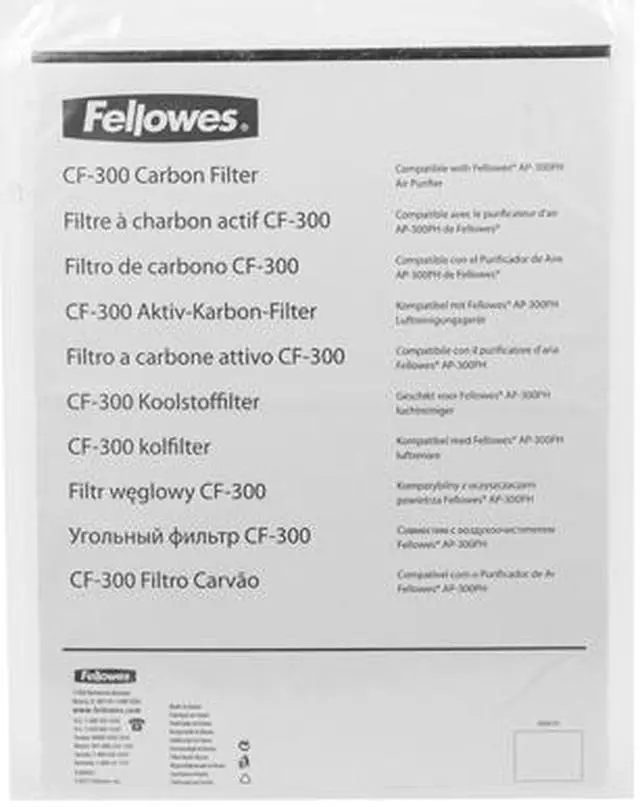 Alt view image 2 of 2 - Fellowes Carbon Replacement Filter for AP-300PH Air Purifier, Black