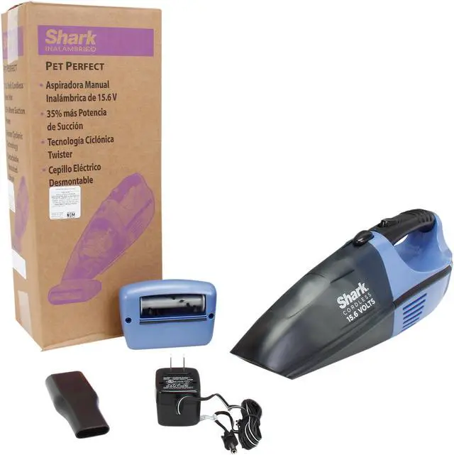 Alt view image 7 of 7 - Shark Portable Handheld Pet Perfect Vacuum SV75Z Blue