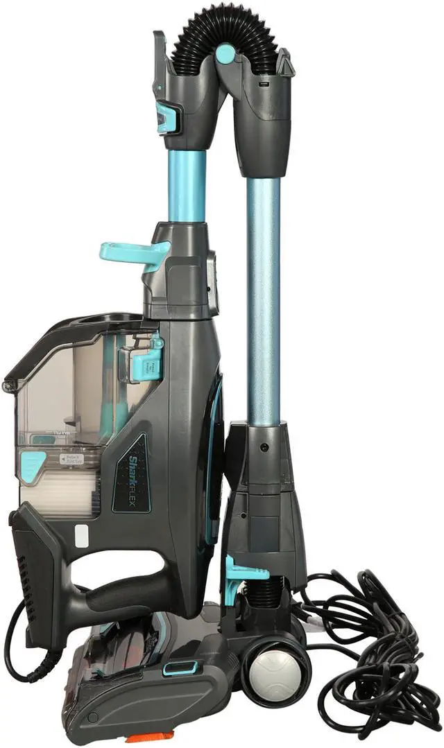 Alt view image 6 of 10 - Shark Flex DuoClean Ultra-Light Upright Corded Vacuum, Blue (Model#HV394)