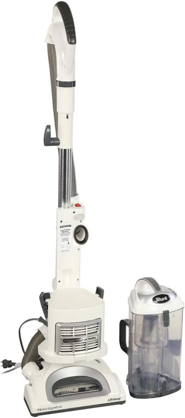 Alt view image 7 of 9 - Shark NV370 Navigator Lift-Away Professional Upright Vacuum White and Silver