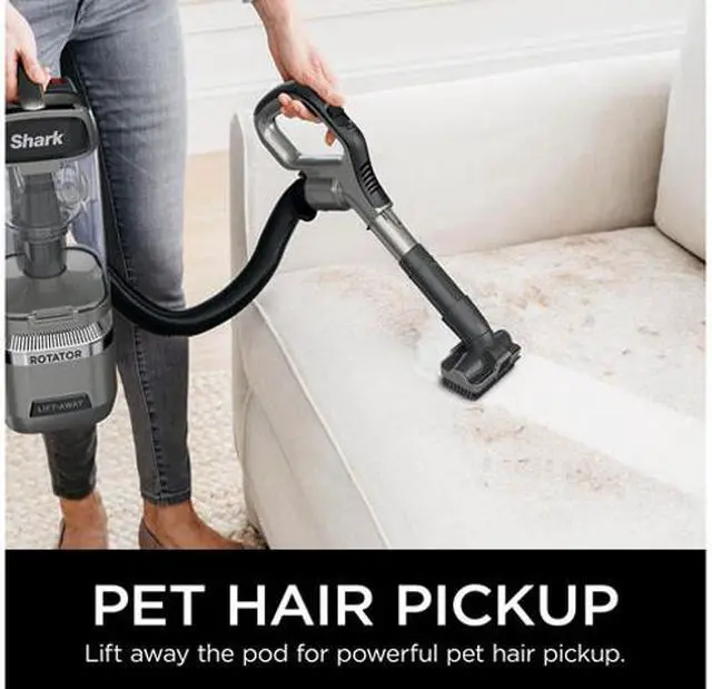 Alt view image 7 of 8 - Shark Rotator Lift-Away ADV DuoClean PowerFins Upright Vacuum with Self-Cleaning Brushroll (LA500C)