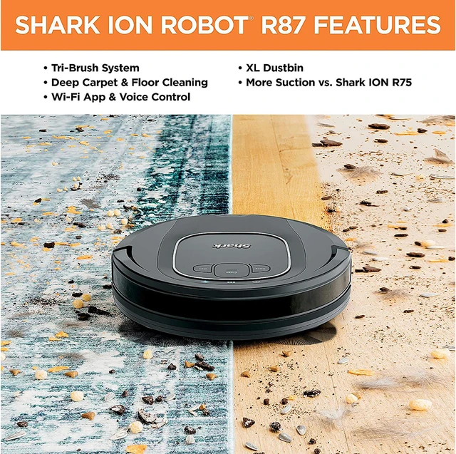 Shark Rv871 Shark RV871 ION Robot Vacuum R87 with Wi-Fi - Newegg.com