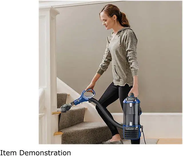 Alt view image 2 of 6 - Shark UV700 DuoClean Lift-Away Upright Vacuum with Self-Cleaning Brushroll Dark Blue